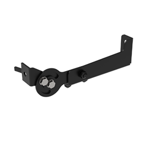 Телескопический кронштейн 150-200 мм для светильников серии Regula 2.0 RAL9005 черный цвет